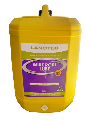 A unique lubrication and corrosion protector for wire ropes.
